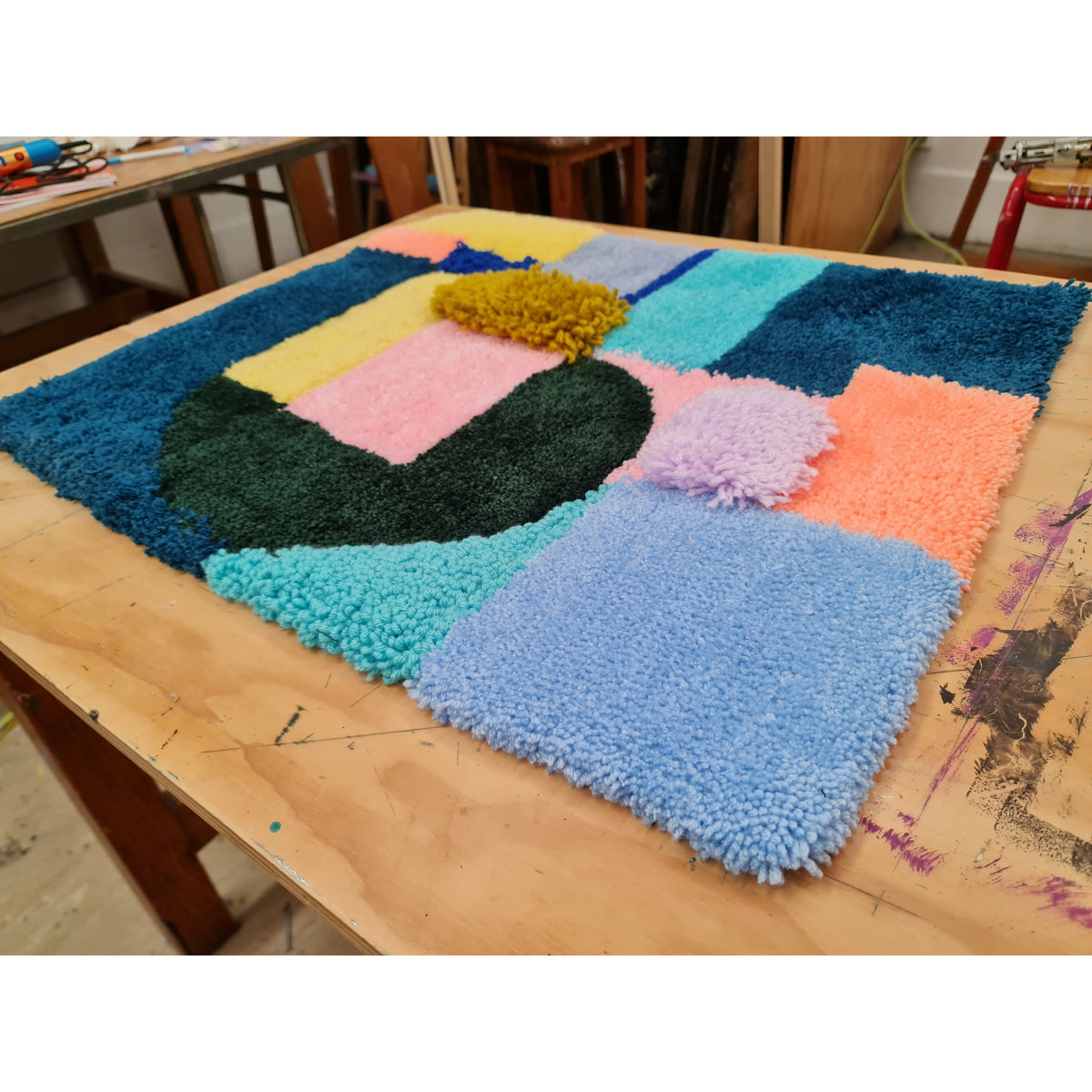 Rug Carving and Backing Session - 90cm x 90cm Rug (3-4hrs)