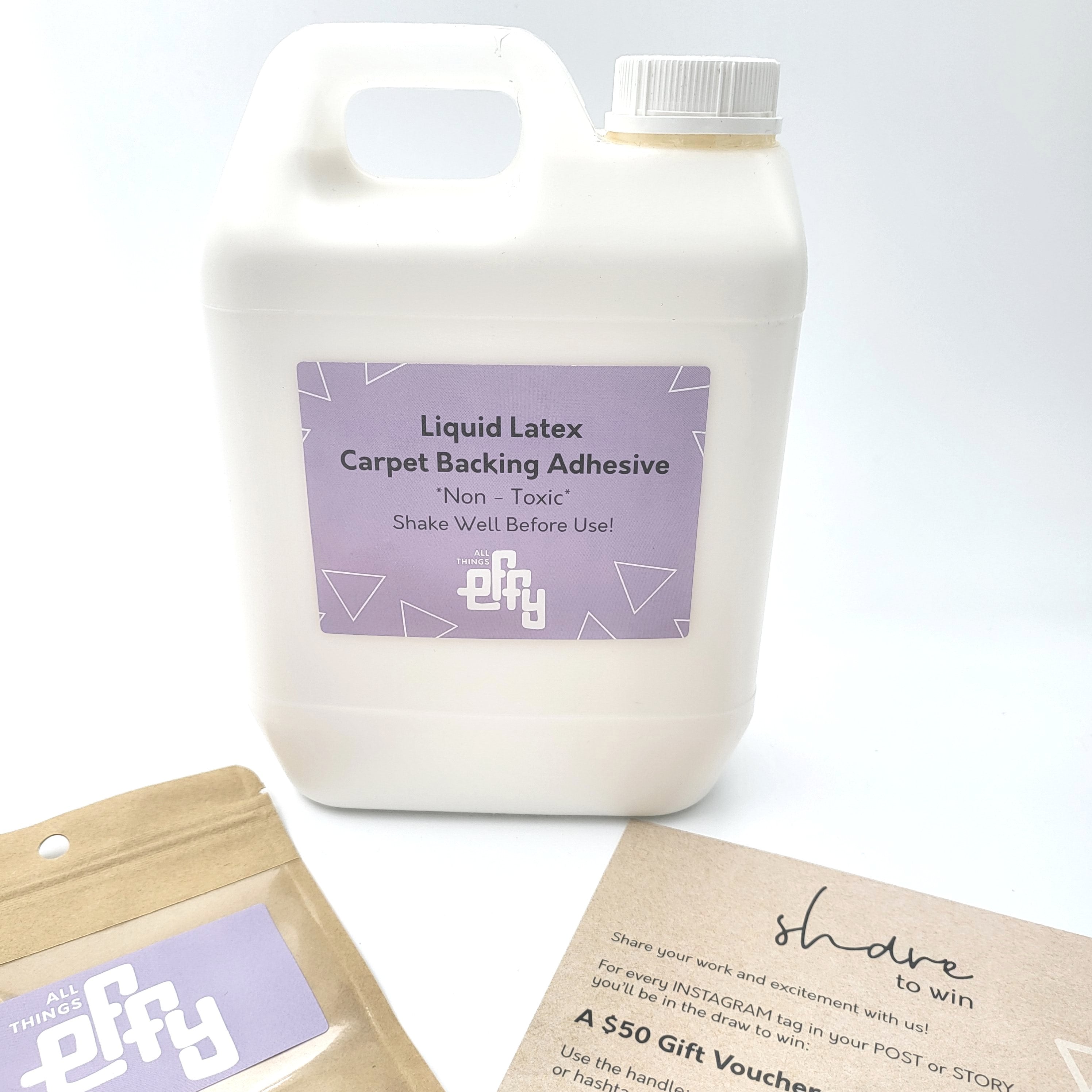 LATEX Adhesive for backing rugs! *Now shipping Worldwide!!* - All Things  EFFY