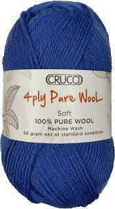 Crucci 4Ply Pure Merino Wool, Super Wash