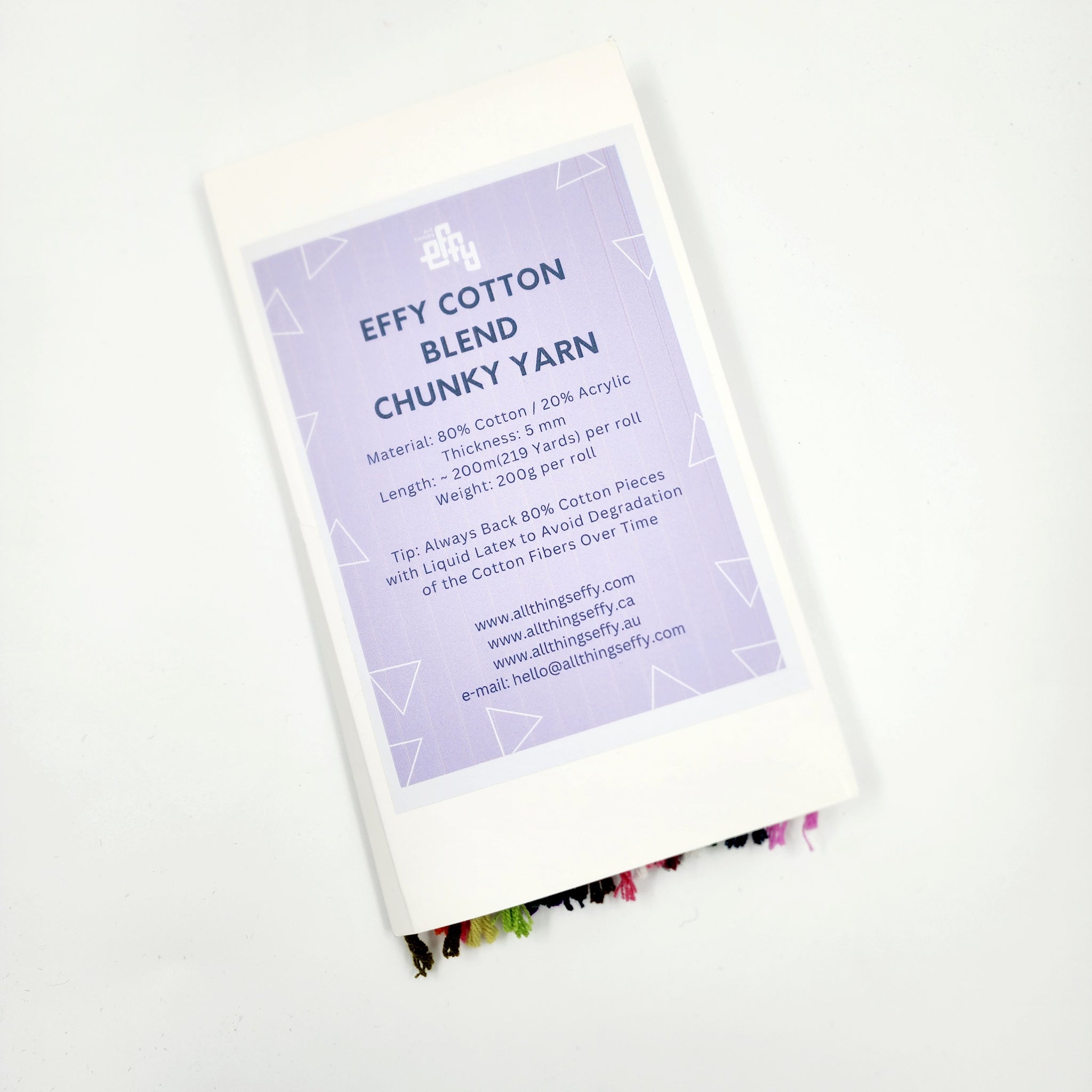 EFFY Swatch Card for Cotton blend | Pre- Order Ships approx. Dec 22nd, 2025