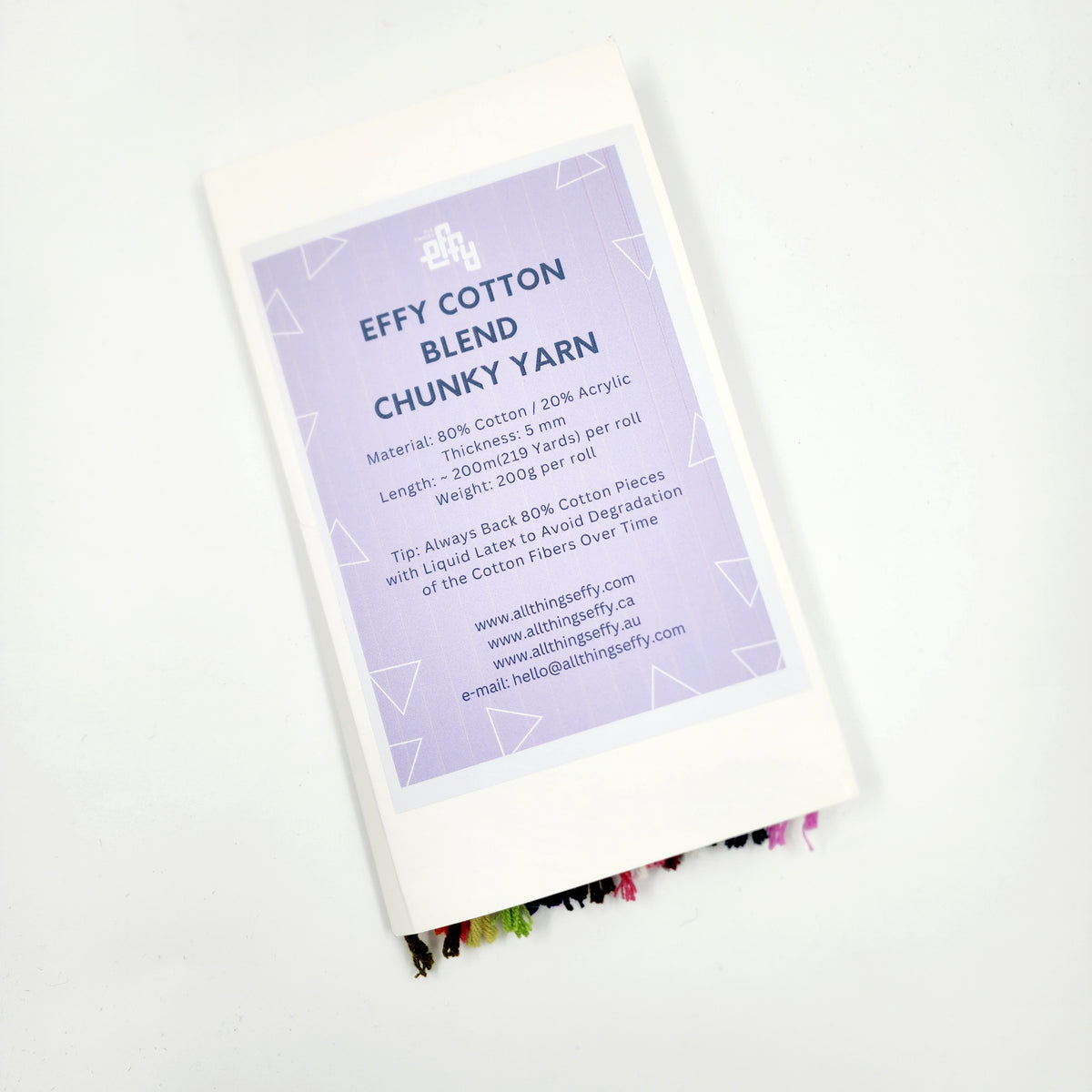 EFFY Swatch Card for Cotton blend | Pre- Order Ships approx. Dec 22nd, 2025