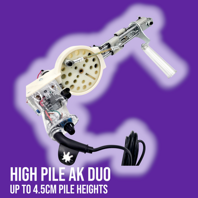 High-Pile AK-DUO Tufting Machine — Set to 3.5 cm (1.38 in)| Free Shipping