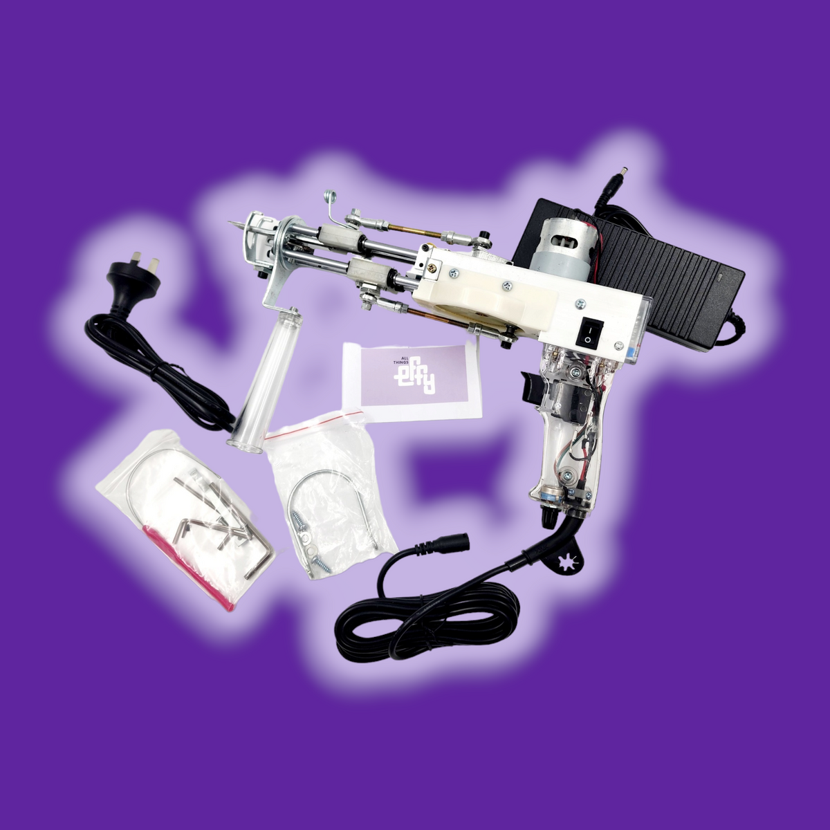 High-Pile AK-DUO Tufting Machine — Set to 3.5 cm (Adjustable up to 4.5 cm) | Free Shipping