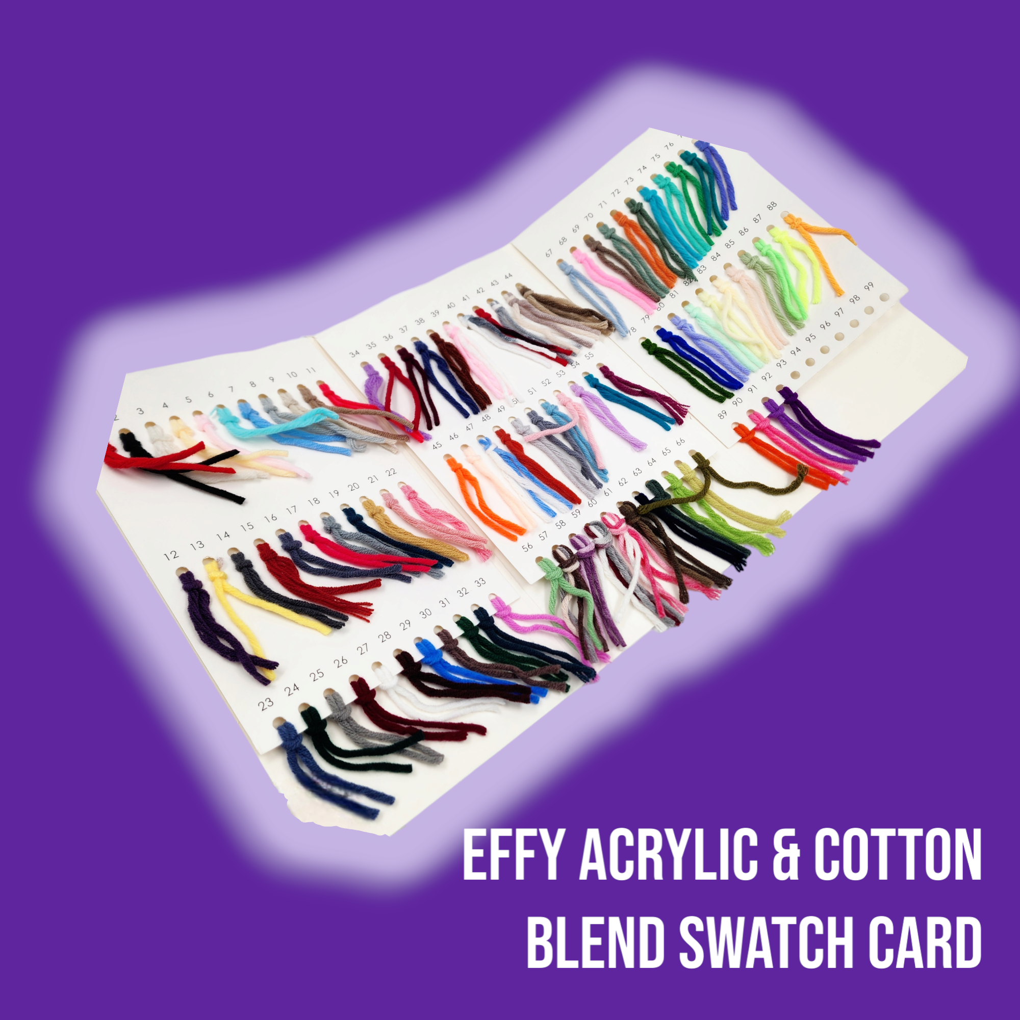EFFY Swatch Card for Cotton blend | Pre- Order Ships approx. Dec 22nd, 2025