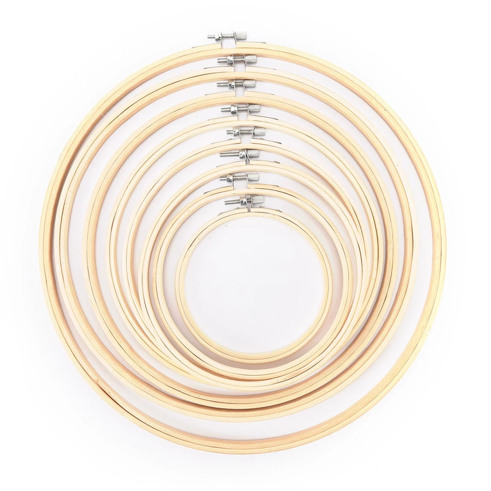 Wooden Embroidery Hoops for Display or Embroidery - Punch Needle Supplies NZ