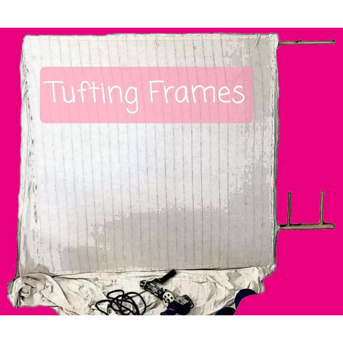 Tufting Frame 70x70cm Large Tuft Frame Rug Tuft Frame Punch Needle Frame  Tufting Carpet Making Frame For Use With Tufting Guns - Sewing Tools &  Accessory - AliExpress