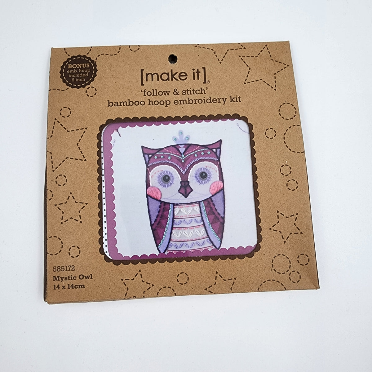Make It - Embroidery Hoop Kit -Mystic Owl