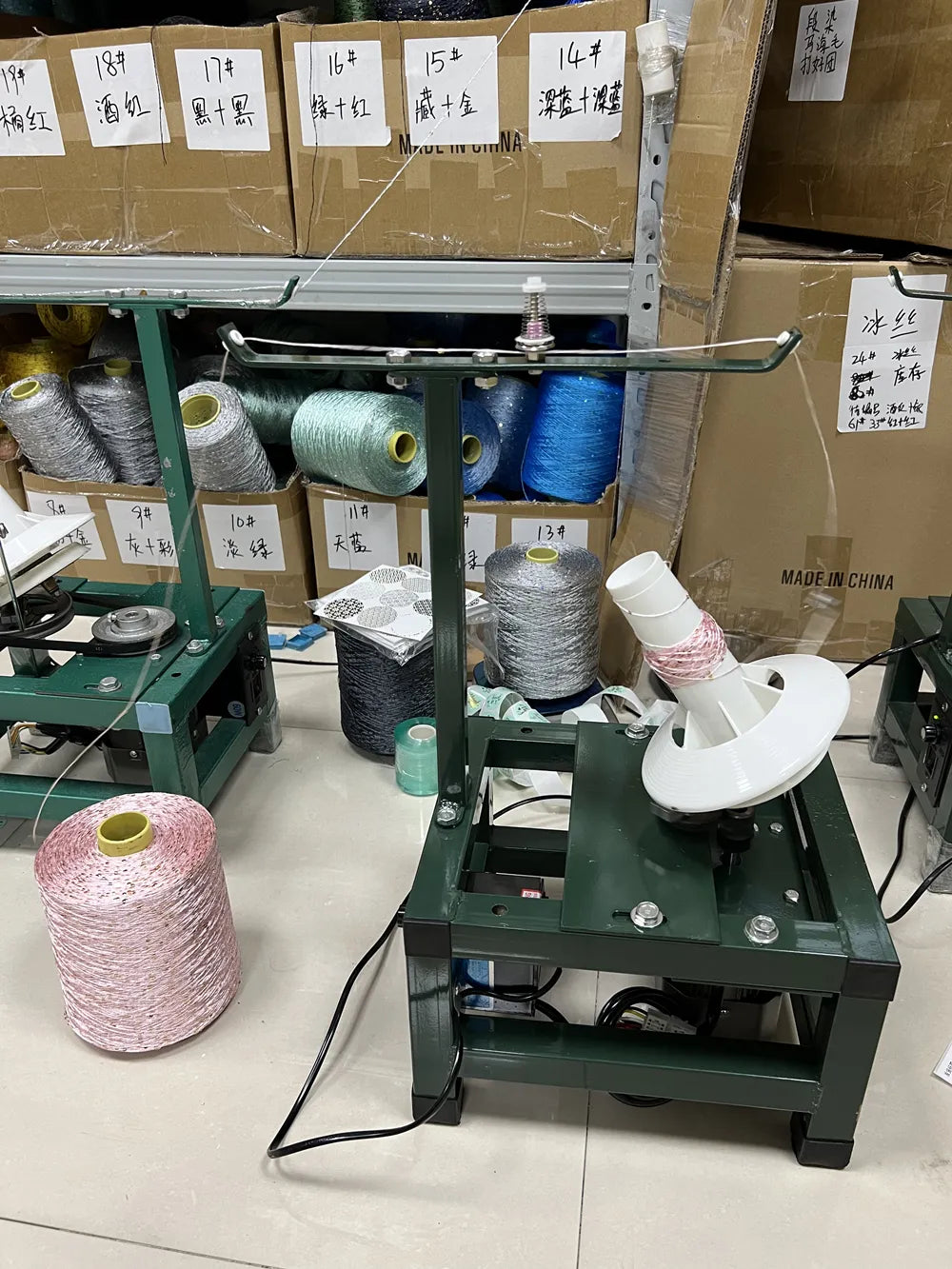 NEW JUMBO L-2 WOOL WINDER FOR KNITTING YARN--BROTHER – Hong Kong Knitting  Machine