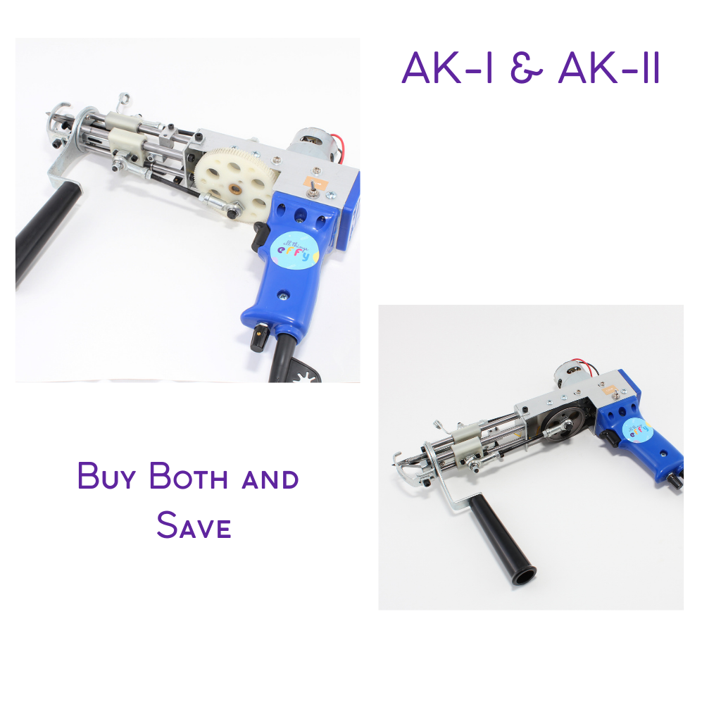 The Original AK-I Cut Pile &amp; AK-II Loop Pile Tufting Machines