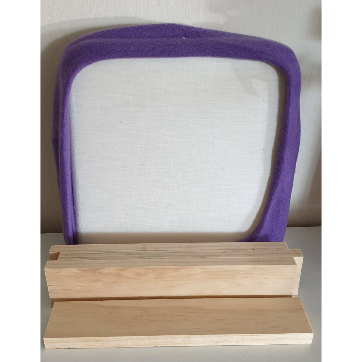  QULACO Cross Hoops and Frames,Wooden Gripper Strips for Punch  Needle Frame with Needle