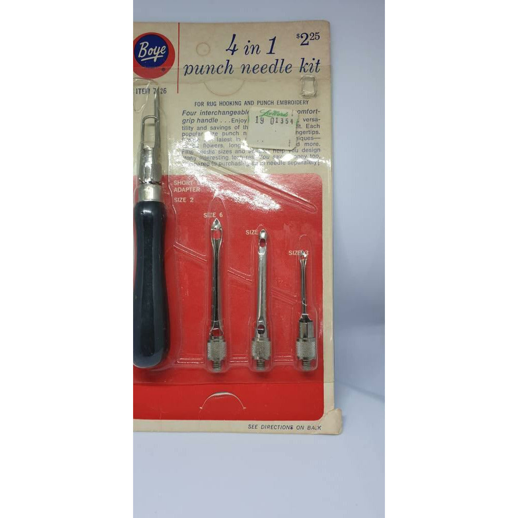 Vintage Boye Punch Needle Set - Punch Needle Supplies NZ